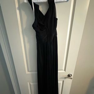 Black David’s bridal cross neck, bridesmaids dress